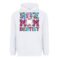 White Wife Mom Dentist With Tooth And Floss Heavyweight Hoodie - AdoDesignShop