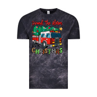 Cloud Black sound the alarm its christmas fire truck Vintage Tee - MaliasSmallBusiness