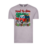 Sound The Alarm Its Christmas Fire Truck Vintage Tee | Teevron
