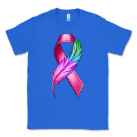 True Royal Breast Cancer Ribbon with Feather Classic Tee - texasbilliewilder