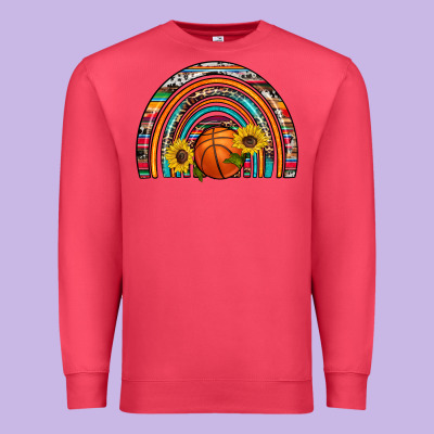 Basketball Rainbow Premium Sweatshirt Designed By Artiststas