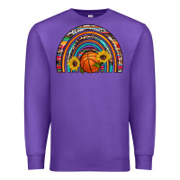 Purple basketball rainbow Premium Sweatshirt - Artiststas
