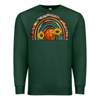 Sports Green basketball rainbow Premium Sweatshirt - Artiststas