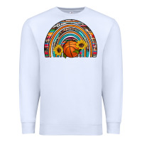 White basketball rainbow Premium Sweatshirt - Artiststas
