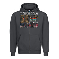 Smoke I'm Not Just A Daddy's Little Girl Zipper Hoodie - CowhideDigitalArt