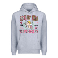 Heather Grey cupid university Premium Hoodie - MaliasSmallBusiness