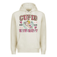 Oatmeal Heather cupid university Premium Hoodie - MaliasSmallBusiness