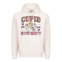 Pale Pink cupid university Premium Hoodie - MaliasSmallBusiness