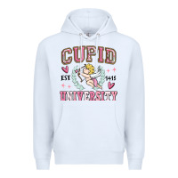 White cupid university Premium Hoodie - MaliasSmallBusiness