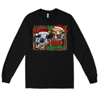 Black merry christmas heifers Long Sleeve Tee - RanaPortraitStore