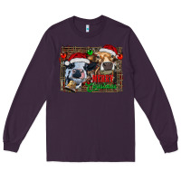 Plum merry christmas heifers Long Sleeve Tee - RanaPortraitStore