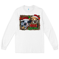 White merry christmas heifers Long Sleeve Tee - RanaPortraitStore