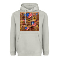 Moon Dust 4th of july hearts seamless pattern Heavyweight Hoodie - BundleAndBundleShop