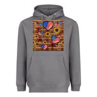 Storm 4th of july hearts seamless pattern Heavyweight Hoodie - BundleAndBundleShop