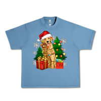 Pebble Blue christmas golden dog Urban Heavy Tee - Zillion Design Studio
