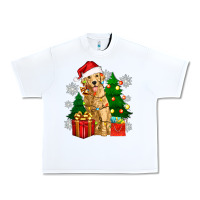 White christmas golden dog Urban Heavy Tee - Zillion Design Studio