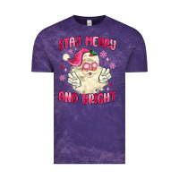 Cloud Purple stay merry and bright Vintage Tee - MaliasSmallBusiness