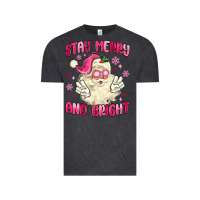 Vintage Black stay merry and bright Vintage Tee - MaliasSmallBusiness