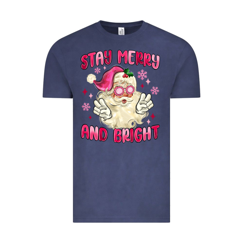 Stay Merry And Bright Vintage Tee by MaliasSmallBusiness | Teevron