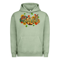 Pigment Oil Green thankful pumpkins Urban Hoodie - MaliasSmallBusiness