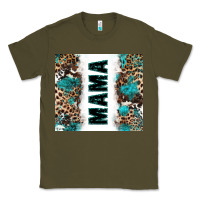 Army Green western mama Classic Tee - Zillion Design Studio
