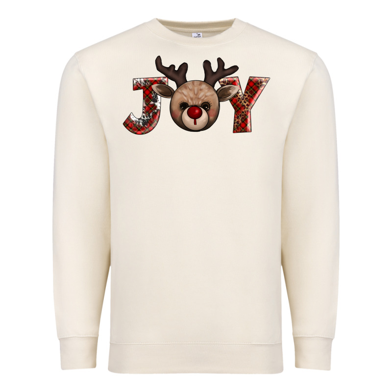 Joy Reindeer Premium Sweatshirt by AdoDesignShop | Teevron
