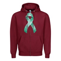 Burgundy liver cancer ribbon fa element Zipper Hoodie - FaDigitalArtStudio
