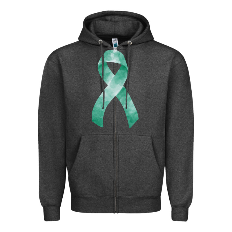 Liver Cancer Ribbon Fa Element Zipper Hoodie by FaDigitalArtStudio | Teevron