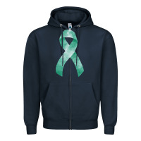 Navy liver cancer ribbon fa element Zipper Hoodie - FaDigitalArtStudio