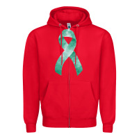 Red liver cancer ribbon fa element Zipper Hoodie - FaDigitalArtStudio