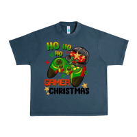 Midnight Navy ho ho ho gamer Christmas Urban Heavy Tee - BarkalooDesign