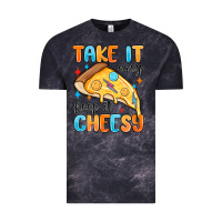 Cloud Black take it easy keep it cheesy Vintage Tee - MaliasSmallBusiness