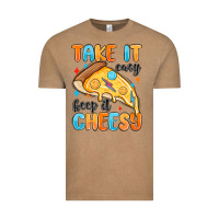 Vintage Coffee take it easy keep it cheesy Vintage Tee - MaliasSmallBusiness