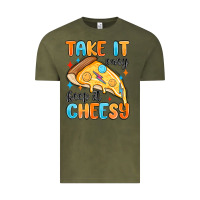 Vintage Olive take it easy keep it cheesy Vintage Tee - MaliasSmallBusiness