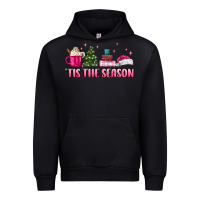Black tis the season pink christmas Urban Hoodie - MaliasSmallBusiness