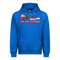 Cobalt tis the season pink christmas Urban Hoodie - MaliasSmallBusiness