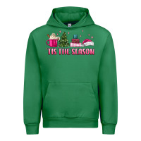 Emerald tis the season pink christmas Urban Hoodie - MaliasSmallBusiness
