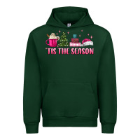 Forest Green tis the season pink christmas Urban Hoodie - MaliasSmallBusiness