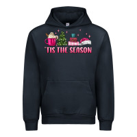 Navy tis the season pink christmas Urban Hoodie - MaliasSmallBusiness