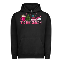 Pigment Black tis the season pink christmas Urban Hoodie - MaliasSmallBusiness