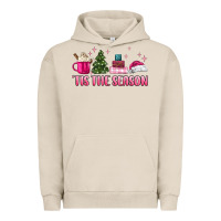 Pigment French Oak tis the season pink christmas Urban Hoodie - MaliasSmallBusiness