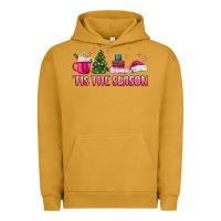 Pigment Peanut Butter tis the season pink christmas Urban Hoodie - MaliasSmallBusiness