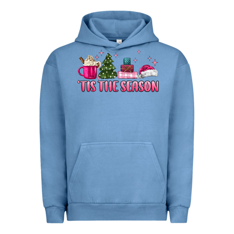 Tis The Season Pink Christmas Urban Hoodie by MaliasSmallBusiness | Teevron