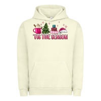 Pigment Pistachio tis the season pink christmas Urban Hoodie - MaliasSmallBusiness