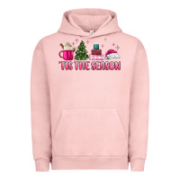 Pigment Salmon tis the season pink christmas Urban Hoodie - MaliasSmallBusiness
