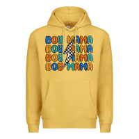 Antique Gold boy mama lightning bolt Premium Hoodie - MaliasSmallBusiness