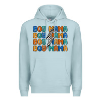 Blue Mist boy mama lightning bolt Premium Hoodie - MaliasSmallBusiness
