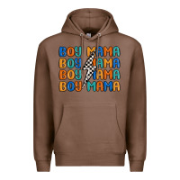 Chestnut boy mama lightning bolt Premium Hoodie - MaliasSmallBusiness