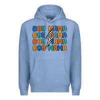 Colony Blue boy mama lightning bolt Premium Hoodie - MaliasSmallBusiness