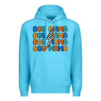 Ocean Blue boy mama lightning bolt Premium Hoodie - MaliasSmallBusiness